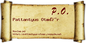 Pattantyus Otmár névjegykártya